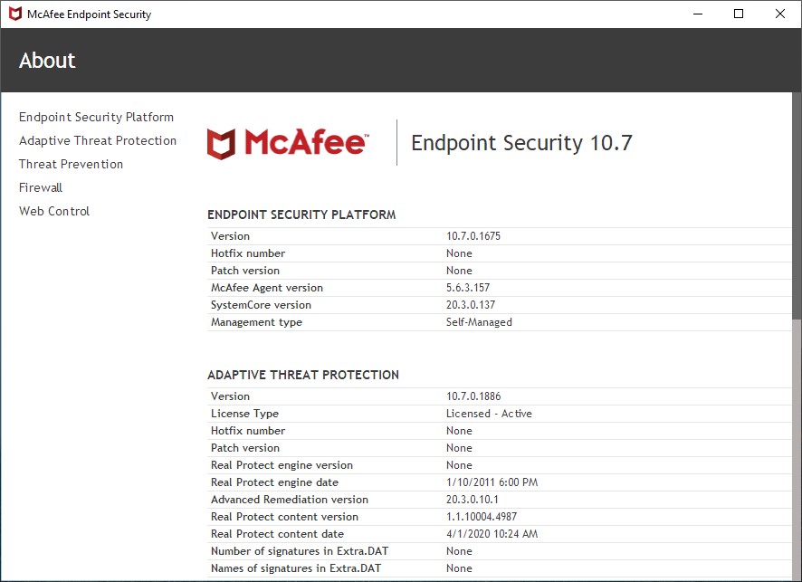 McAfee Endpoint Security WITH License