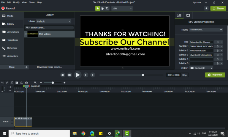 download the last version for android TechSmith Camtasia 23.1.1