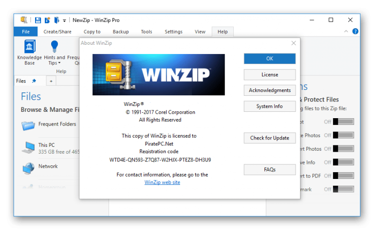 winzip 25.0 license key